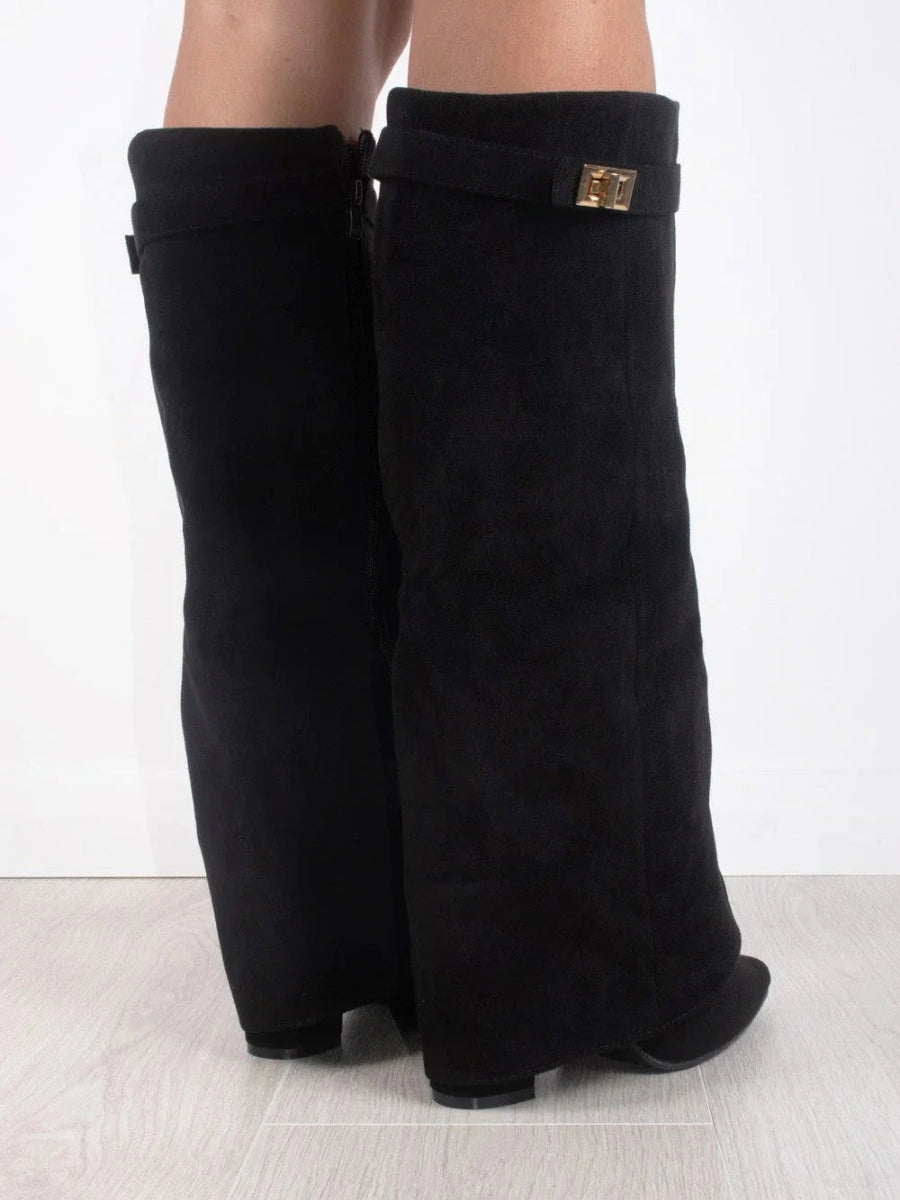 Serena | Wide-Shaft Knee-High Boots for Women