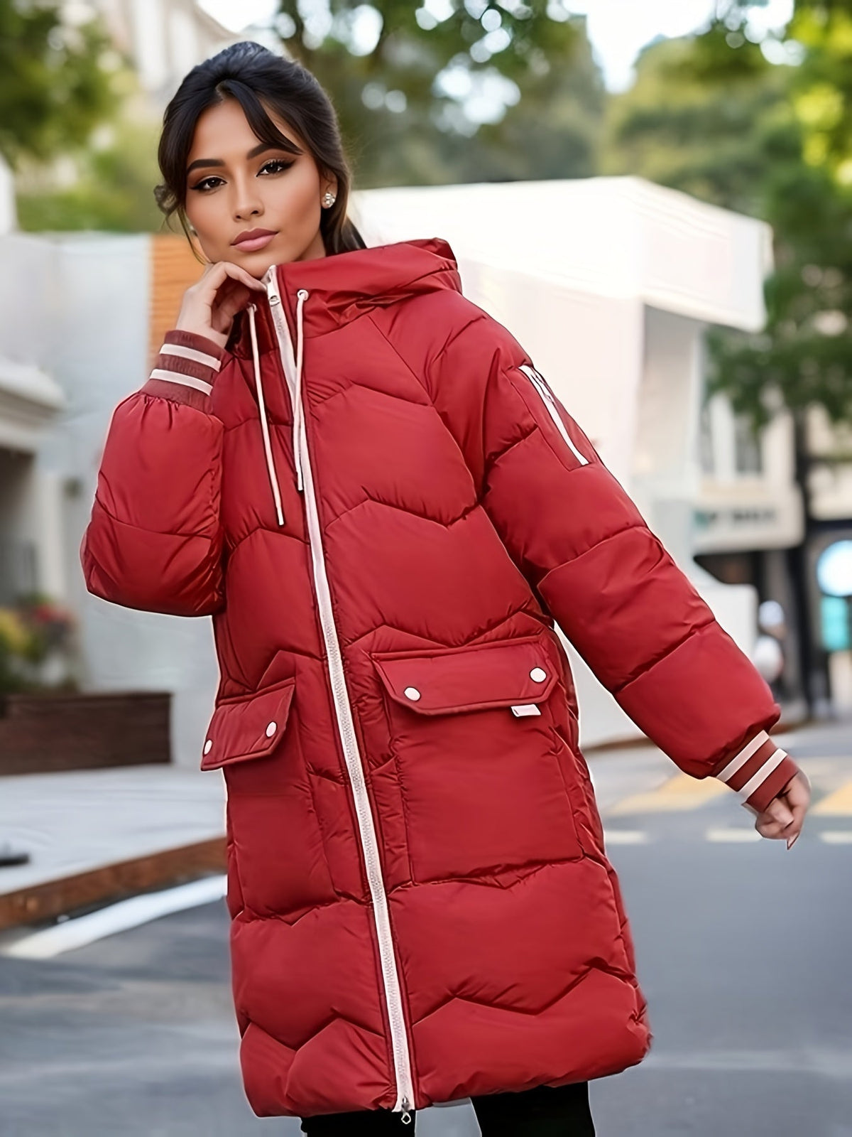 Delilah | Stylish Warm Hooded Puffer Jacket