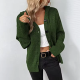 Freja | Rib-Knit Cardigan with Button Closure and Relaxed Fit
