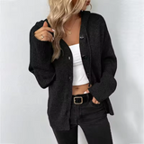Freja | Rib-Knit Cardigan with Button Closure and Relaxed Fit
