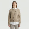 Marina | Women's Elegant Button-Front Knit Cardigan with Wrap Design