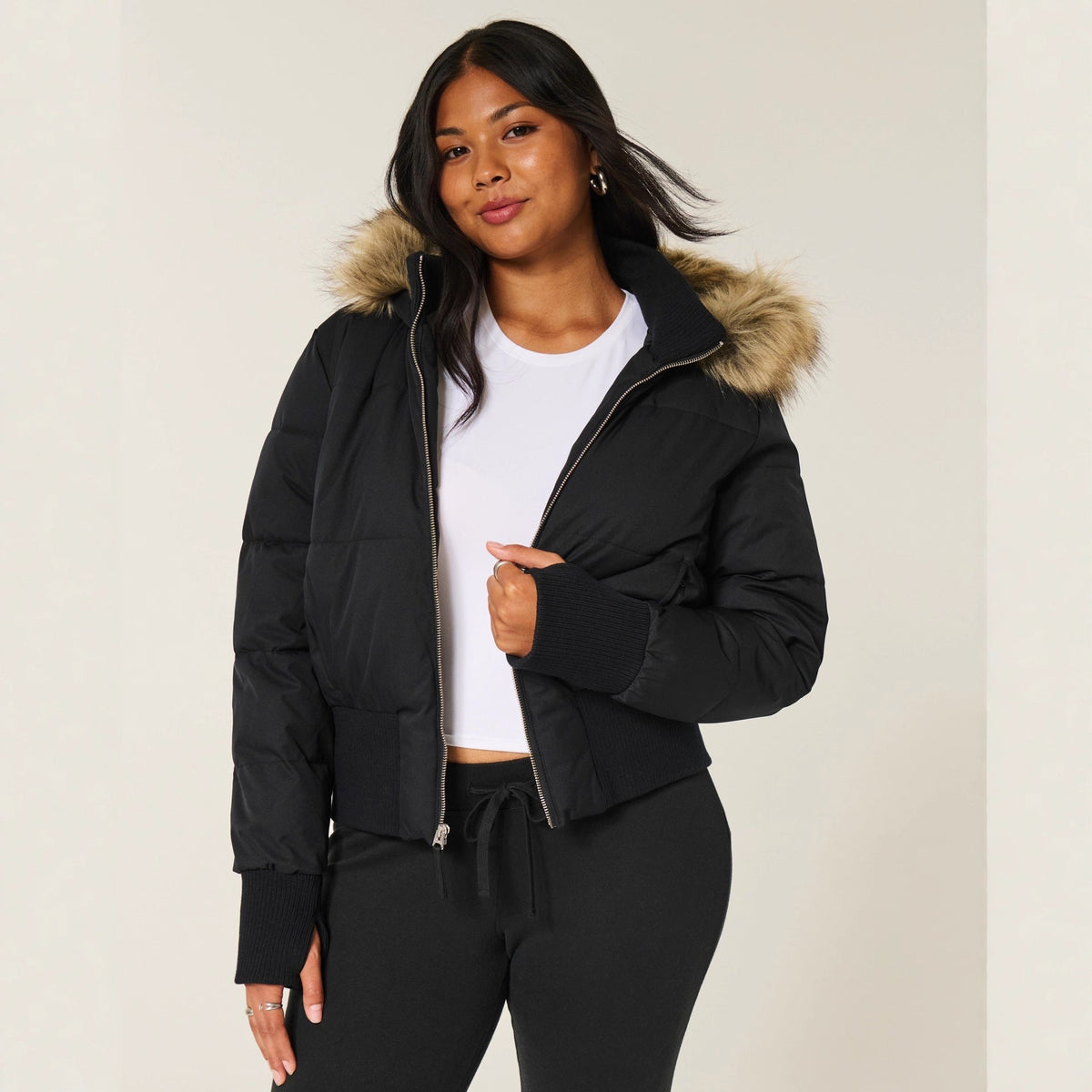 Sienna | Women's Short Puffer Jacket with Hood