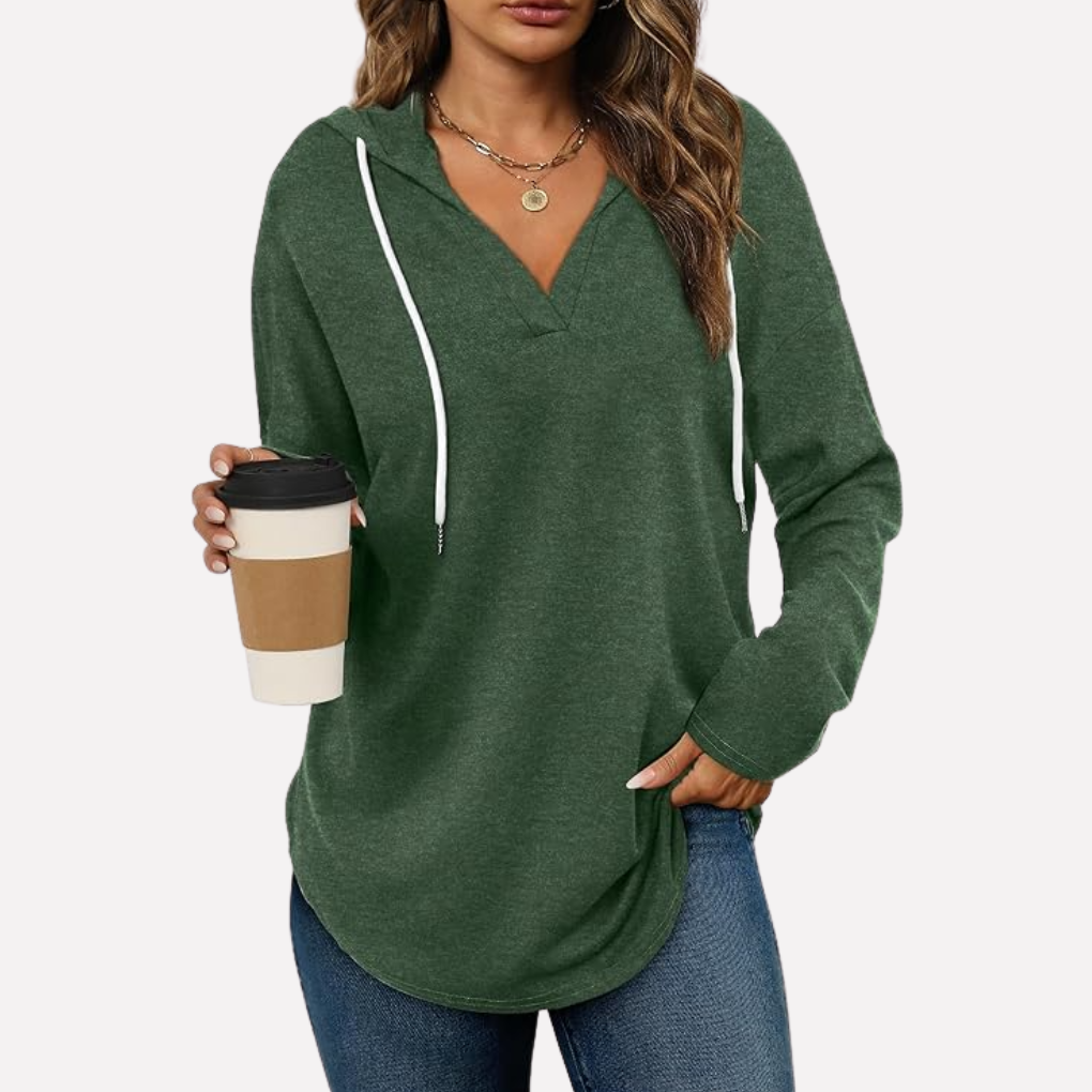 Bella | Relaxed Hooded Pullover with Kangaroo Pocket