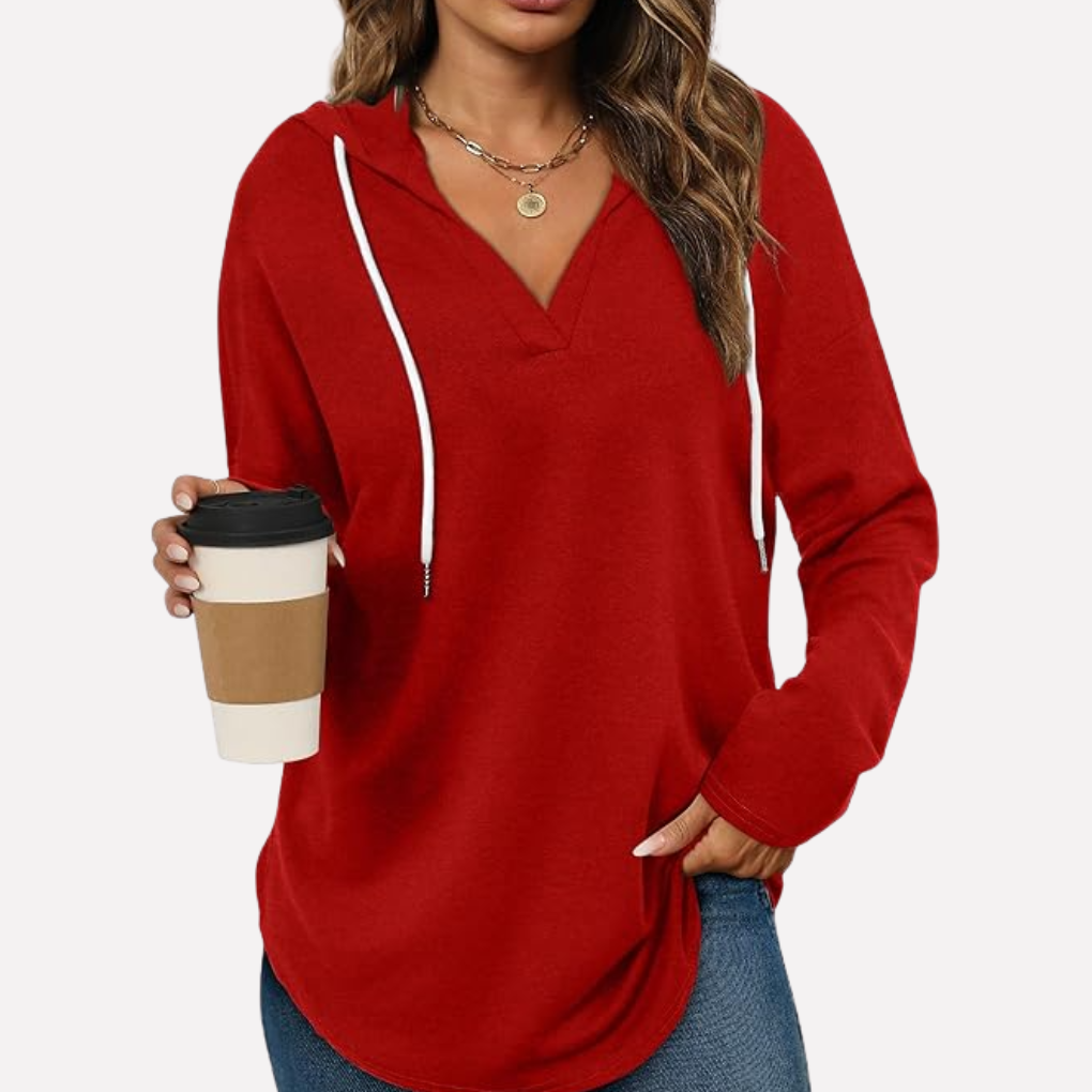 Bella | Relaxed Hooded Pullover with Kangaroo Pocket