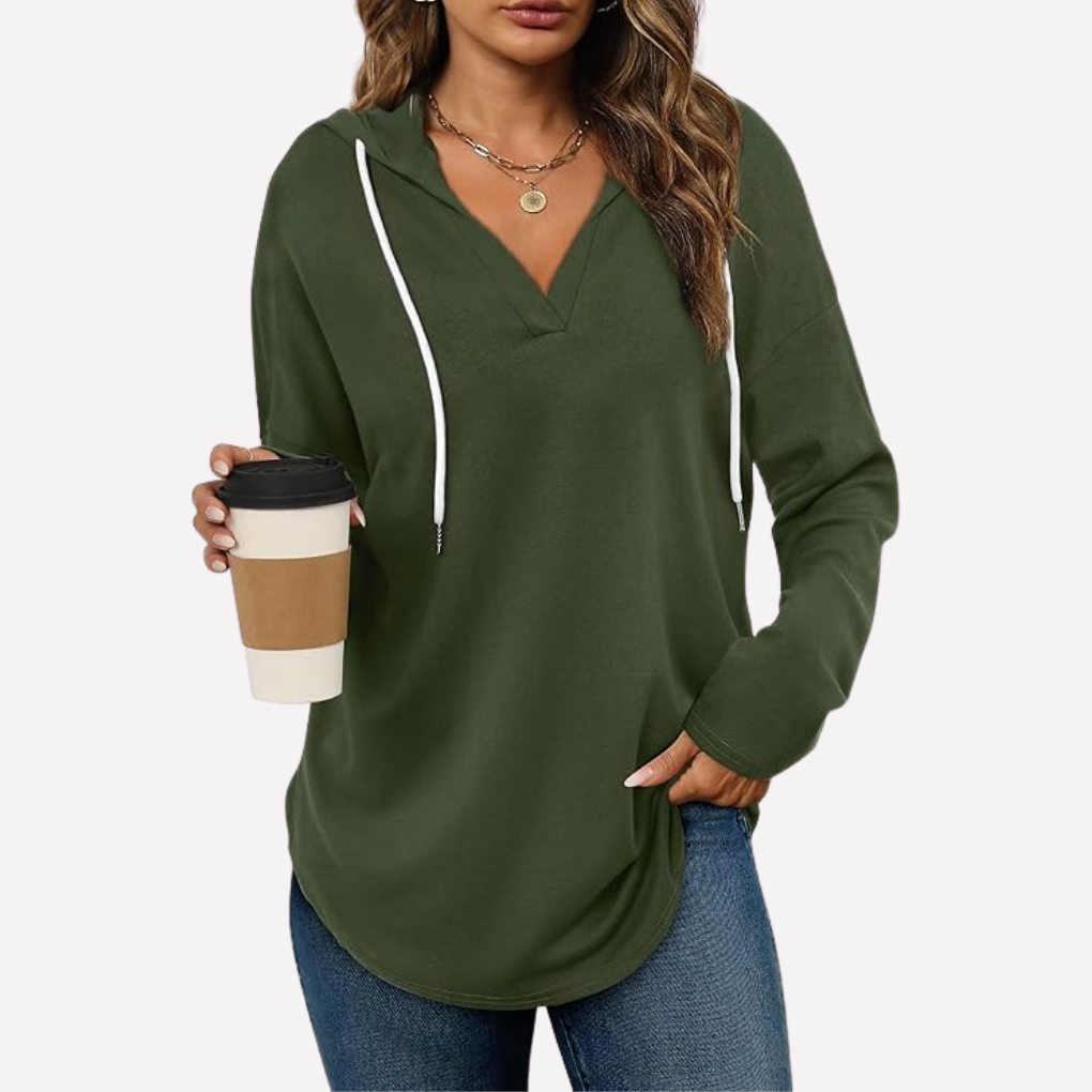 Bella | Relaxed Hooded Pullover with Kangaroo Pocket