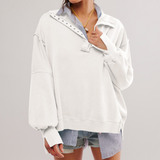 Daphne | Oversized Henley Pullover for Women