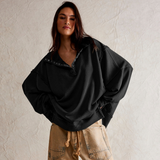 Daphne | Oversized Henley Pullover for Women