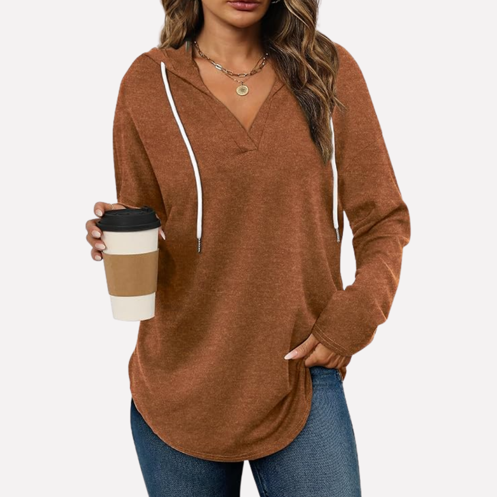 Bella | Relaxed Hooded Pullover with Kangaroo Pocket