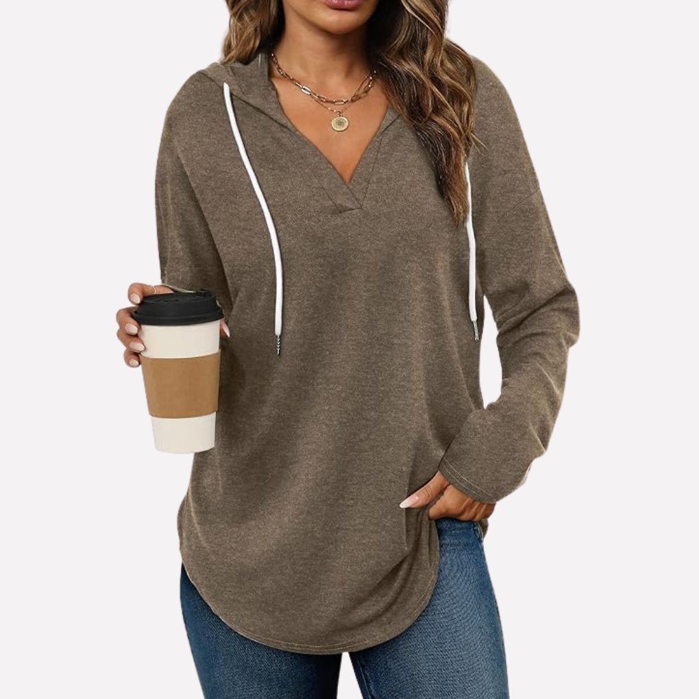 Bella | Relaxed Hooded Pullover with Kangaroo Pocket