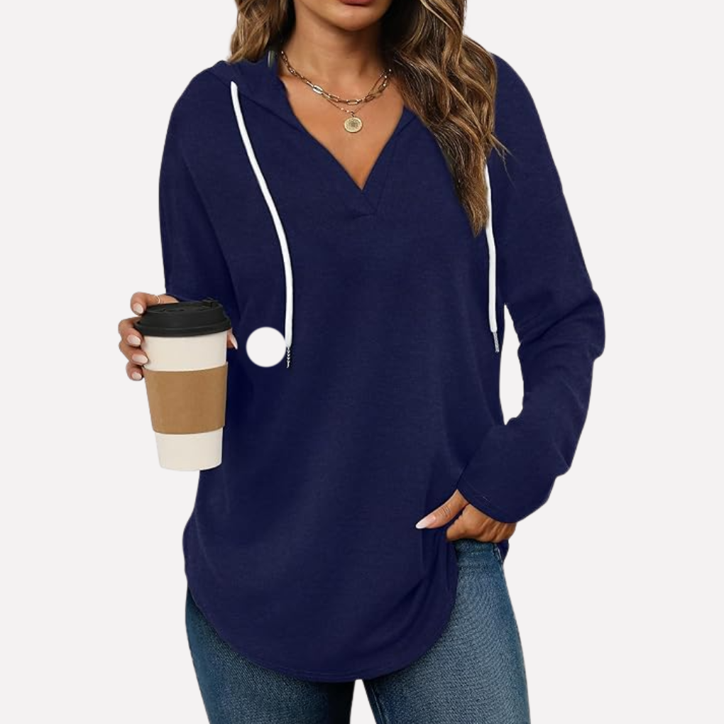 Bella | Relaxed Hooded Pullover with Kangaroo Pocket