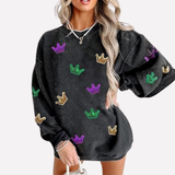 Elara | Women's Oversized Sweatshirt with Relaxed Crewneck & Long Sleeves