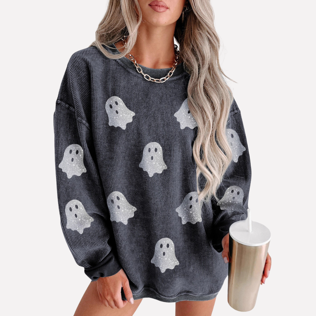 Elara | Women's Oversized Sweatshirt with Relaxed Crewneck & Long Sleeves