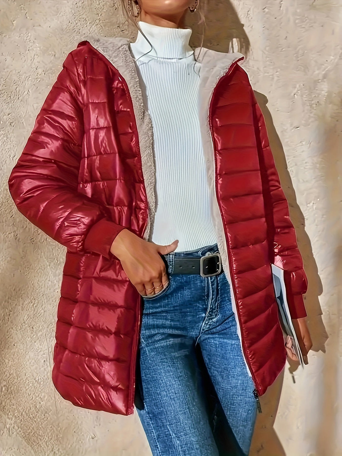 Emmeline | Elegant Quilted Hooded Winter Coat