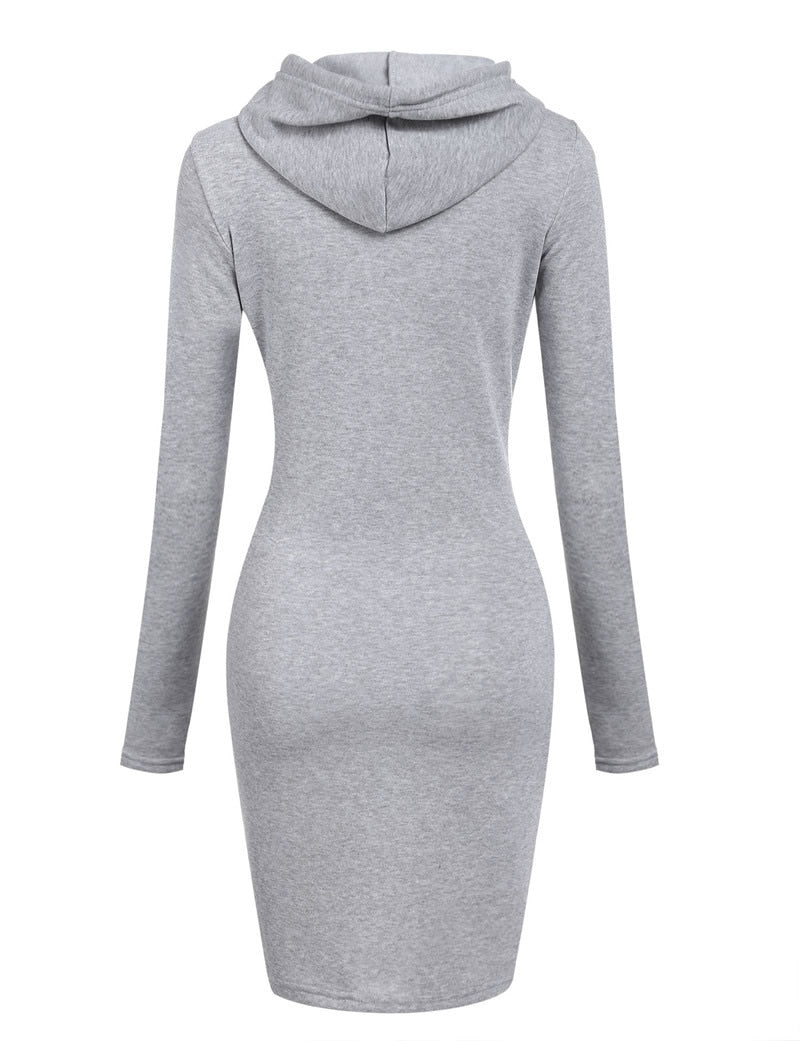 Hazel | Hooded Sweatshirt Dress for Women