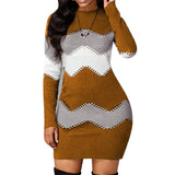 Camille | Stylish Color-Block Knit Dress for Women