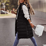 Genevieve | Long Quilted Puffer Vest