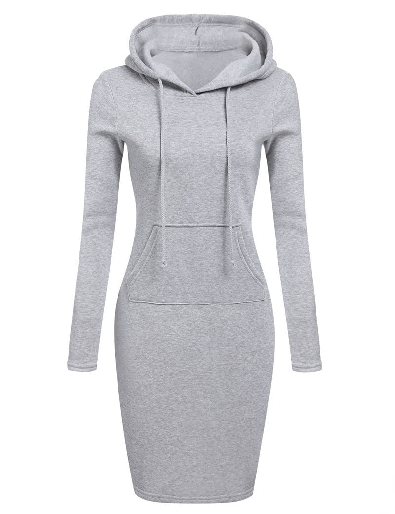 Hazel | Hooded Sweatshirt Dress for Women
