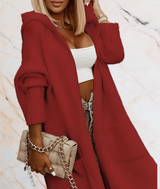 Raven | Long Oversized Open-Front Sweater with Deep Pockets