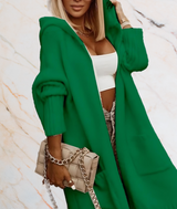 Raven | Long Oversized Open-Front Sweater with Deep Pockets
