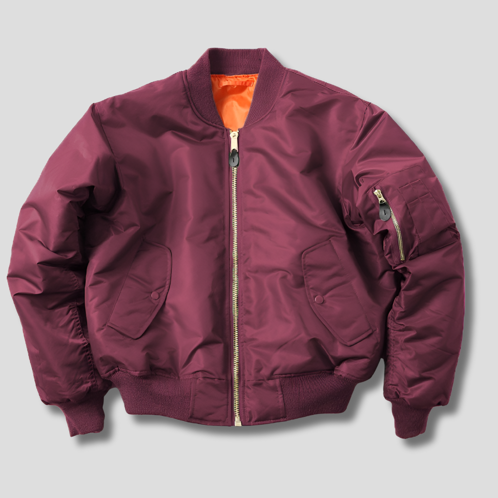 Lucas | Classic Bomber Jacket with Zip Closure