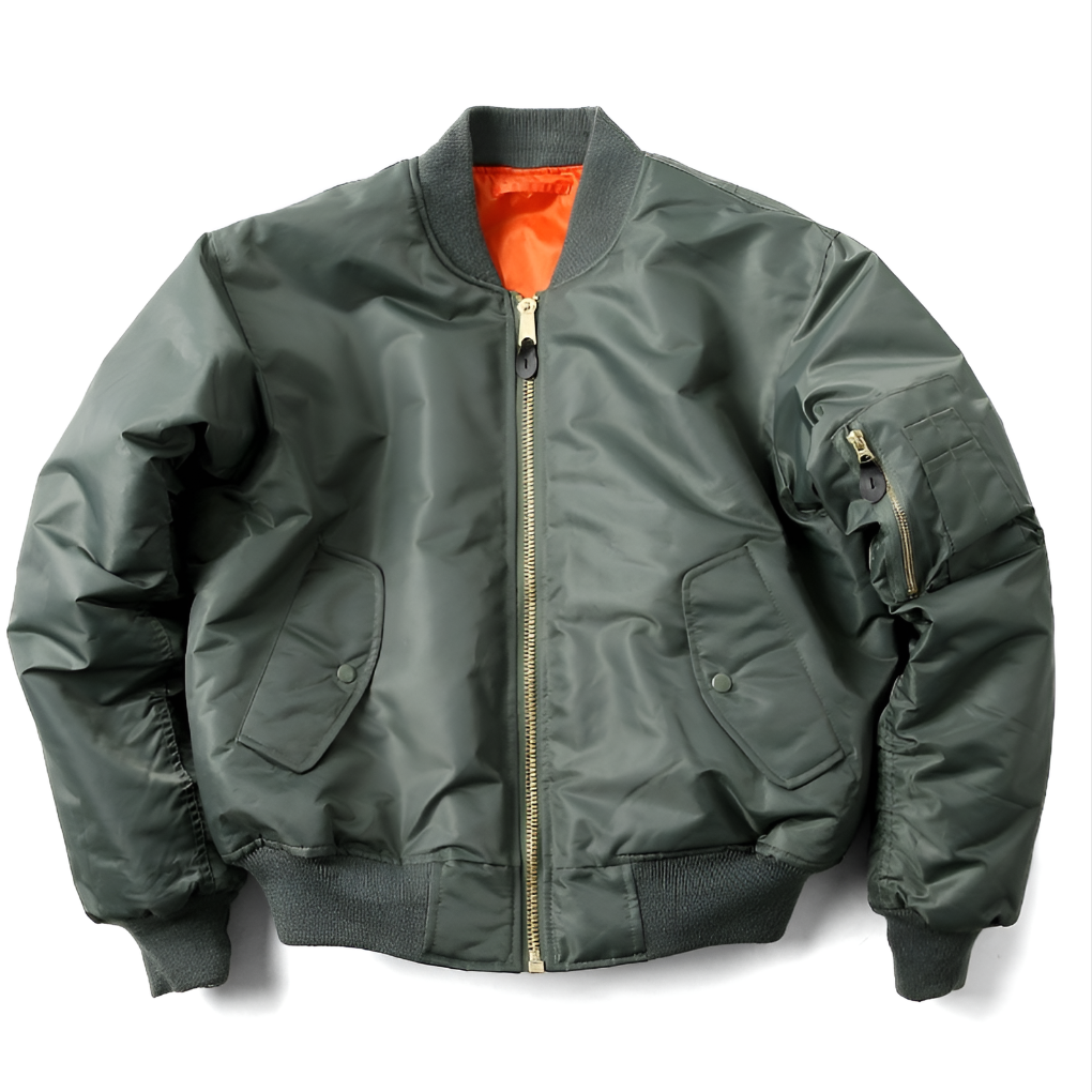 Lucas | Classic Bomber Jacket with Zip Closure
