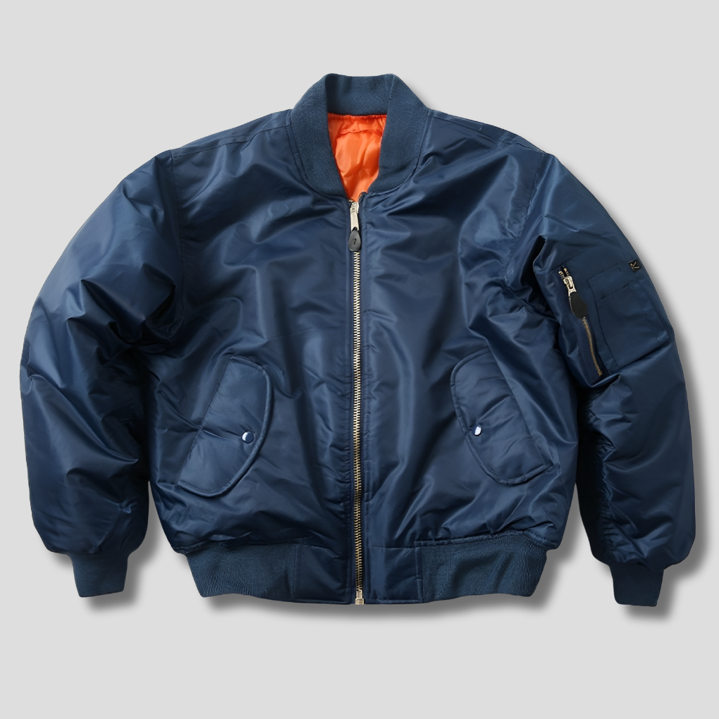Lucas | Classic Bomber Jacket with Zip Closure