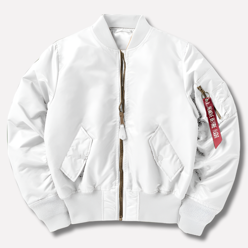 Lucas | Classic Bomber Jacket with Zip Closure
