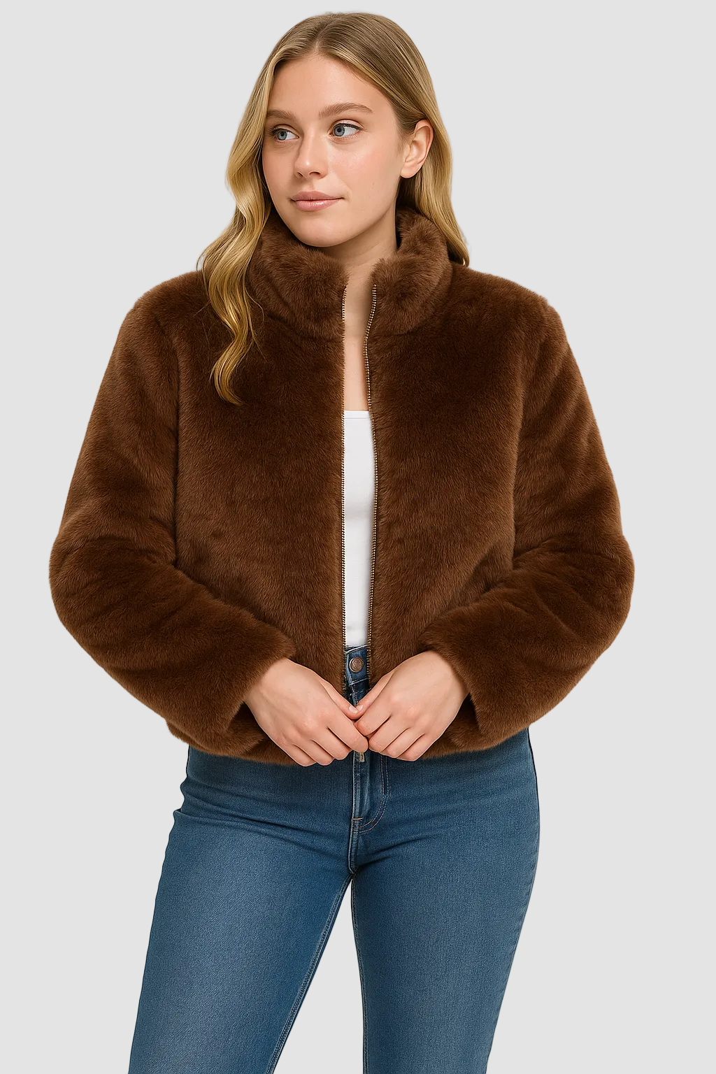 Sabrina | Women's Short Plush Winter Jacket