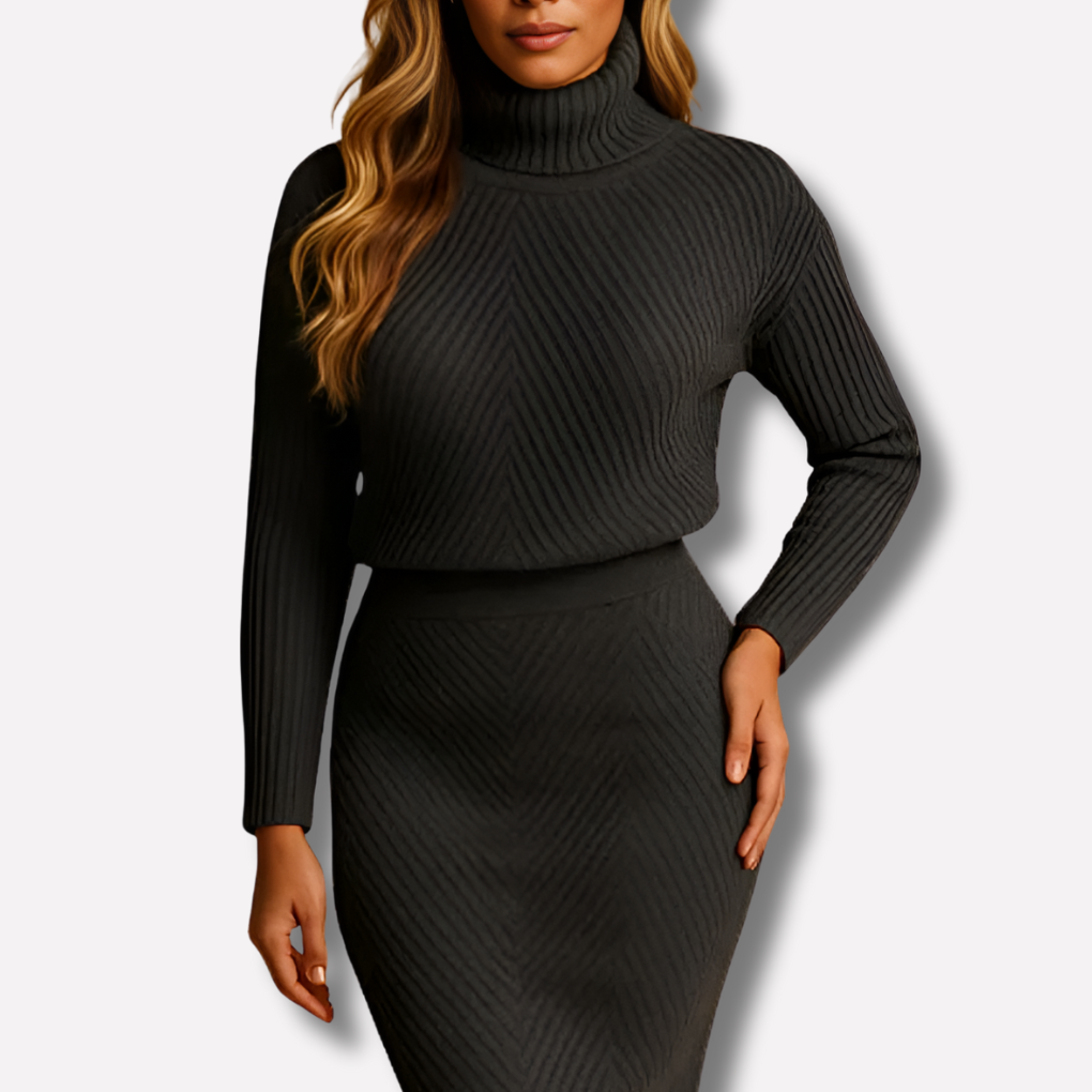 Freya | Long-Sleeve Midi Winter Dress