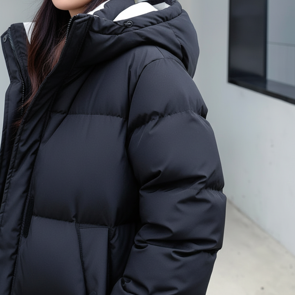 Danielle | Long Hooded Down Jacket