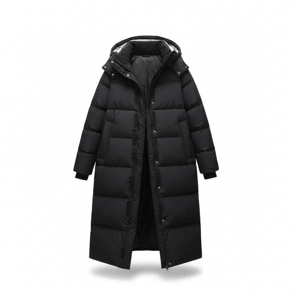 Danielle | Long Hooded Down Jacket