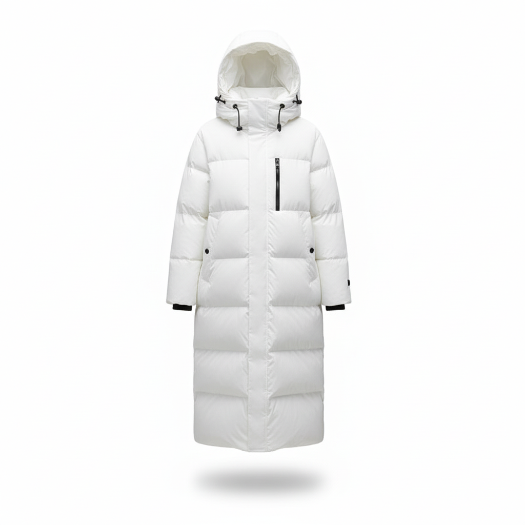 Danielle | Long Hooded Down Jacket