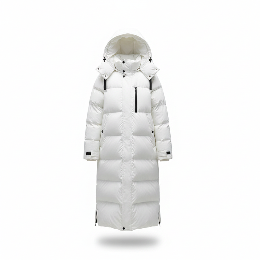 Danielle | Long Hooded Down Jacket