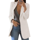 Zara | Women's Long Open-Front Blazer