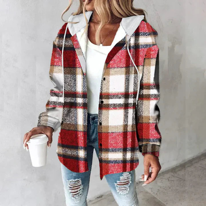 Felicia | Casual Plaid Flannel Shirt Jacket