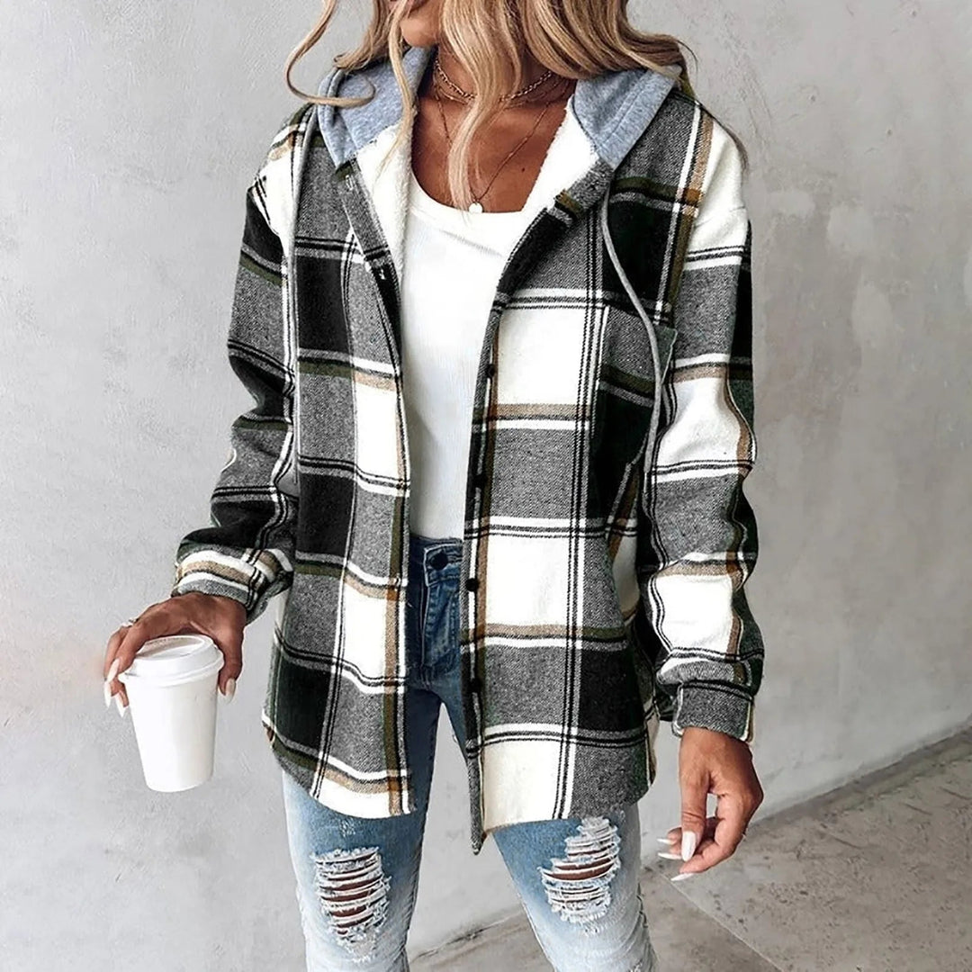 Felicia | Casual Plaid Flannel Shirt Jacket