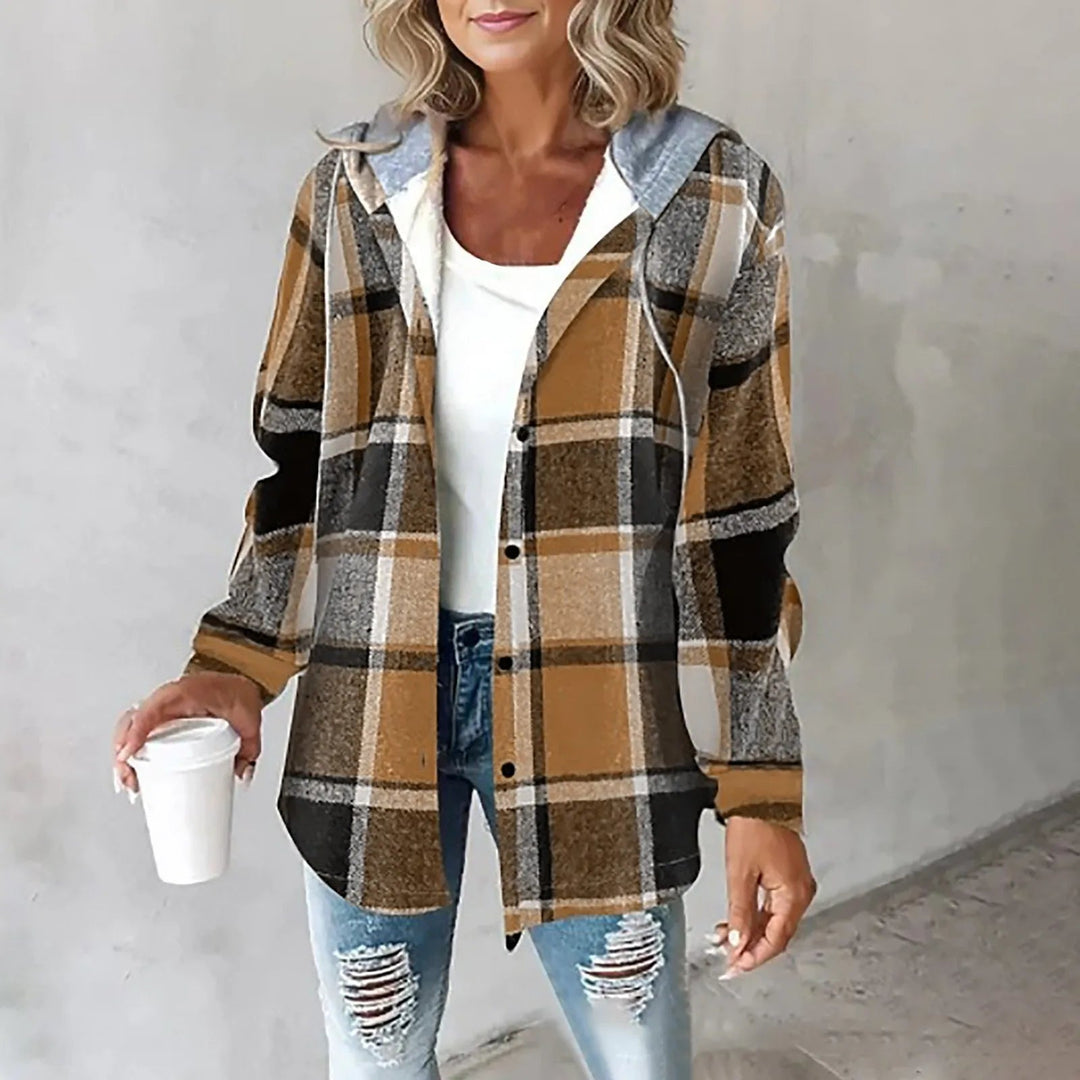 Felicia | Casual Plaid Flannel Shirt Jacket