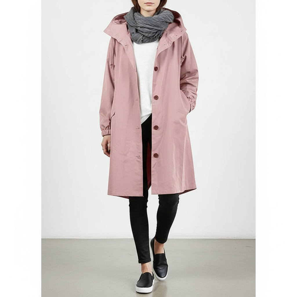 Ruth | Lightweight Water-Repellent Hooded Rain Jacket