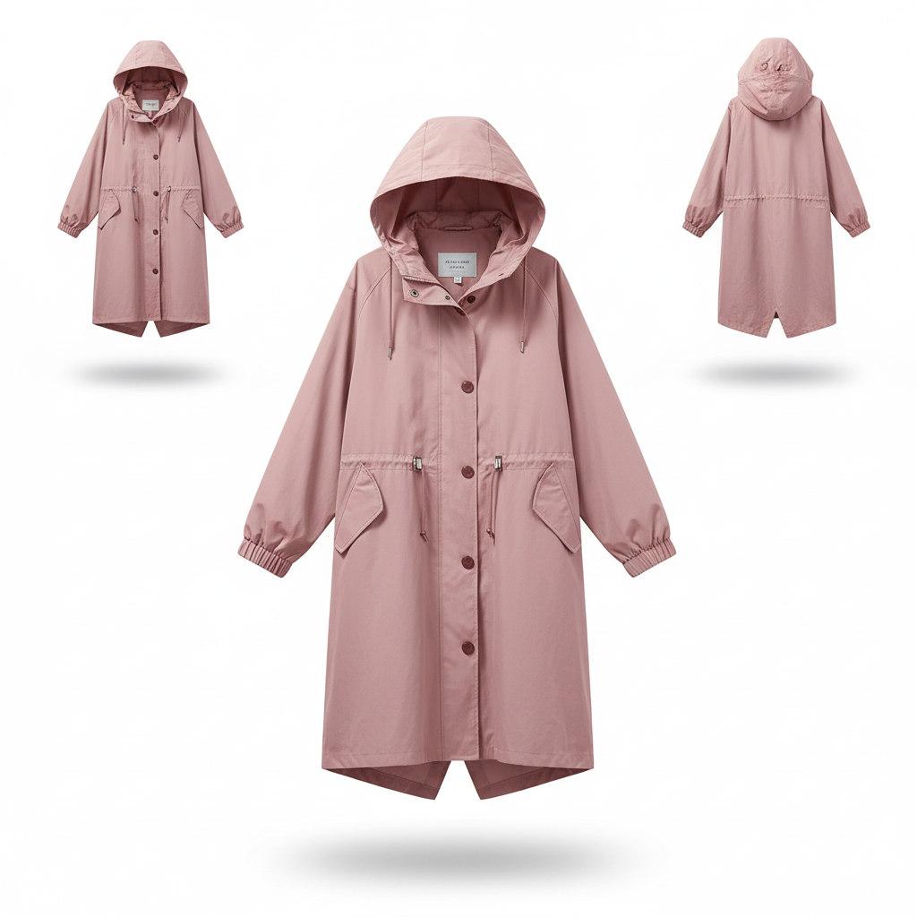 Ruth | Lightweight Water-Repellent Hooded Rain Jacket