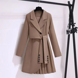 Bianca | Elegant Tailored Coat with Tie Belt