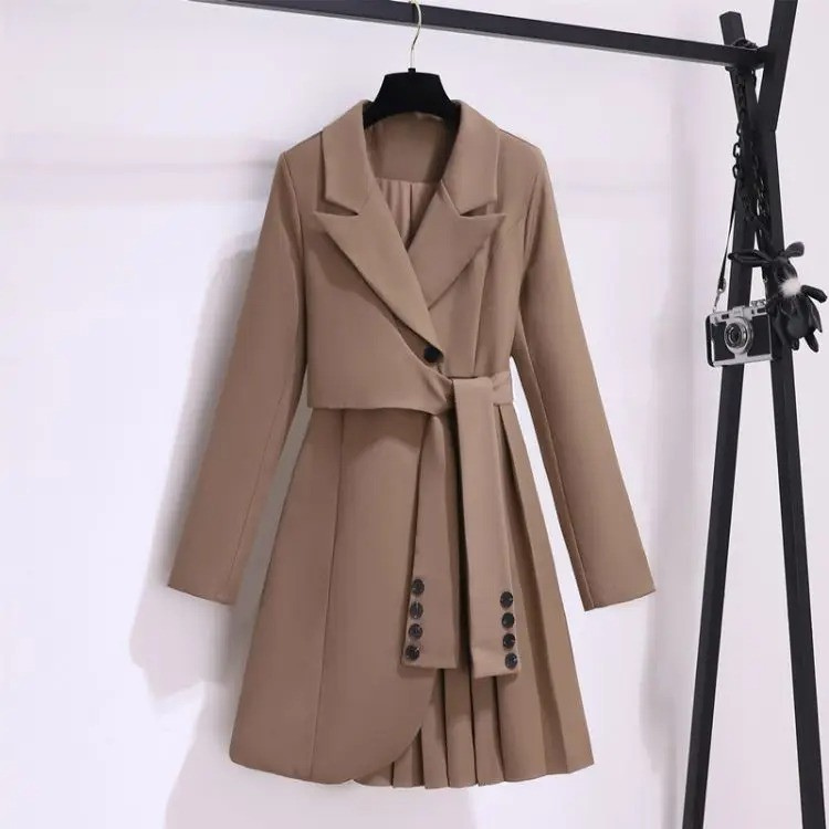 Bianca | Elegant Tailored Coat with Tie Belt