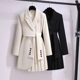 Bianca | Elegant Tailored Coat with Tie Belt
