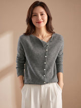 Elowen | Women's Asymmetrical Button-Front Cardigan