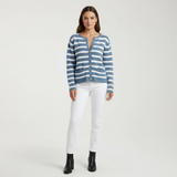 Natalie | Women's Striped Knit Cardigan with Relaxed Fit