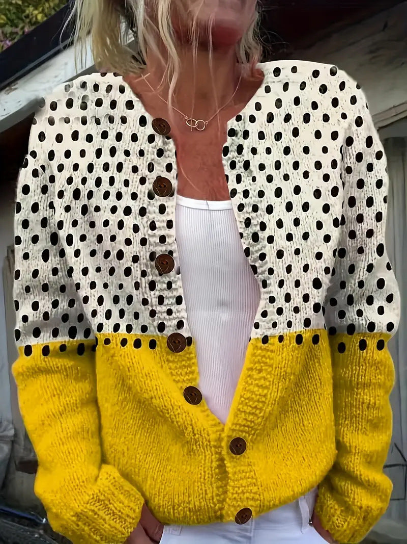 Daphne | Cozy Knit Cardigan with Wooden Buttons