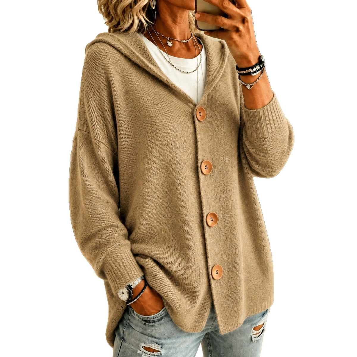 Jasmine | Women's Oversized Hooded Cardigan