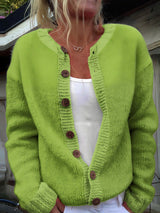 Daphne | Cozy Knit Cardigan with Wooden Buttons