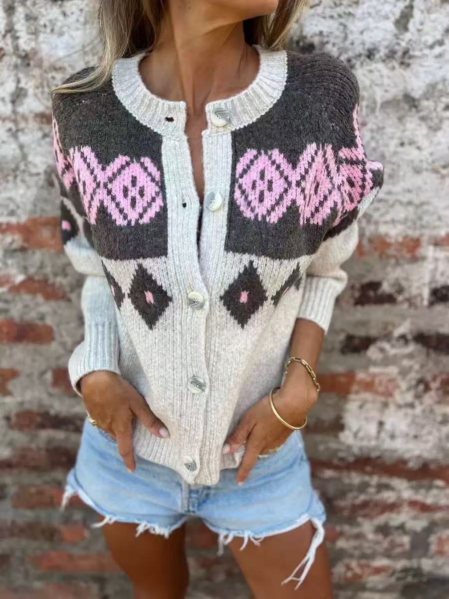 Daphne | Cozy Knit Cardigan with Wooden Buttons
