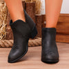 Elara | Women’s Black Ankle Boots with Block Heel