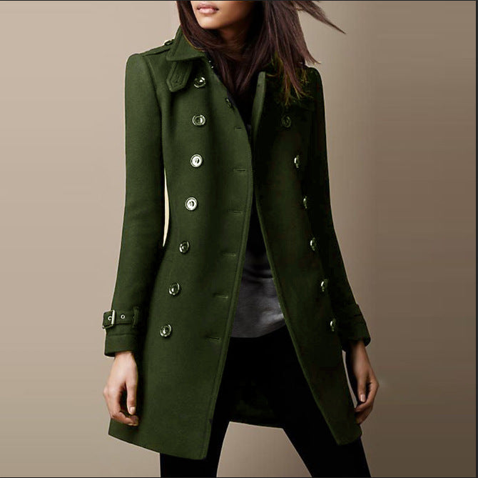 Vivienne | Double-Breasted Winter Trench Coat for Women